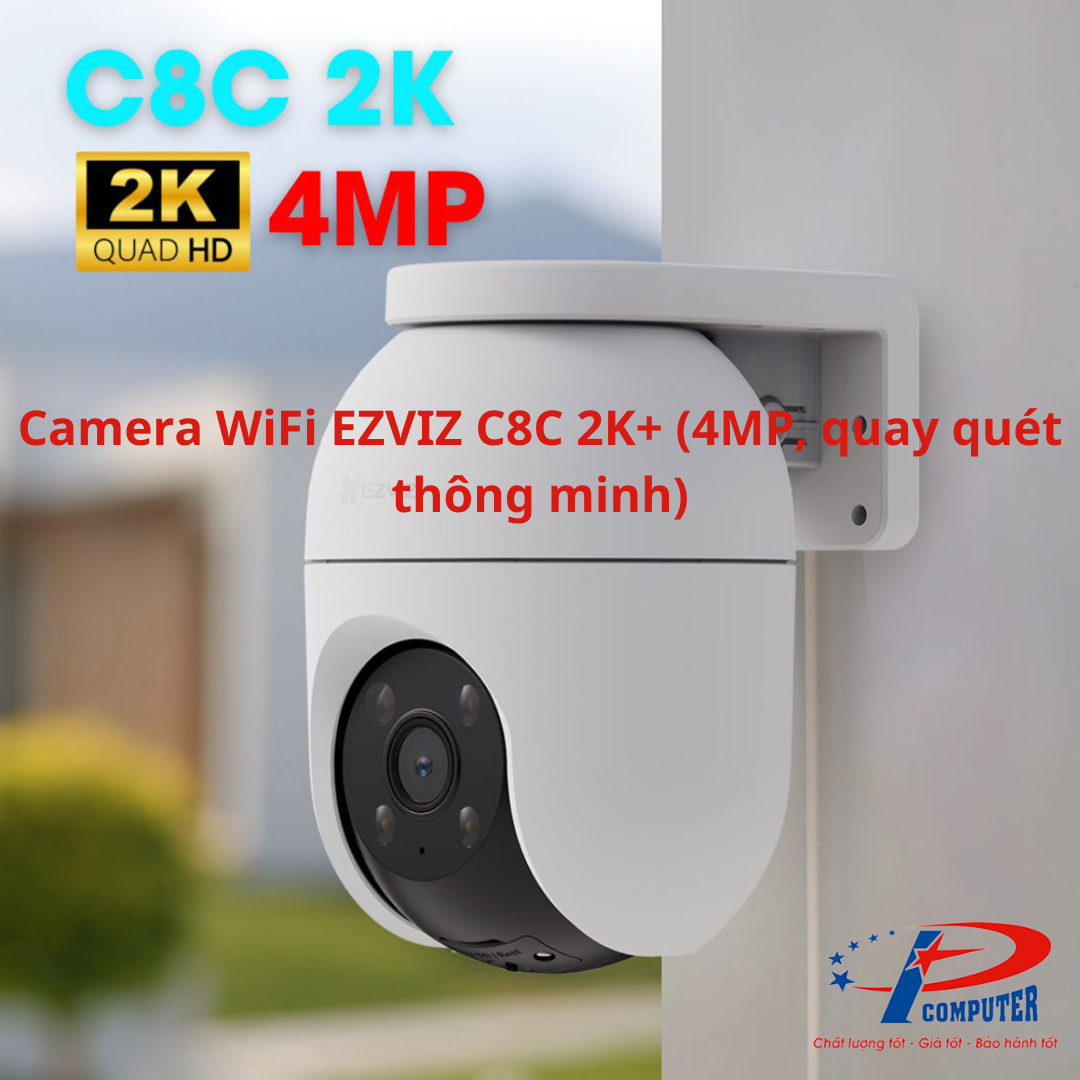 Camera WiFi EZVIZ C8C 2K+ (4MP, quay quét thông minh)