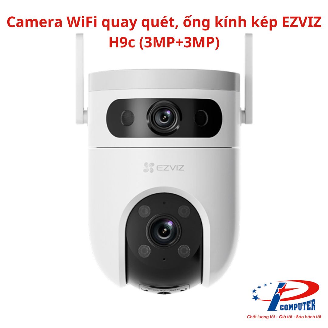 Camera WiFi quay quét, ống kính kép EZVIZ H9c (3MP+3MP)