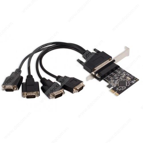 Card PCI Express to 4 com rs232 SYBA chính hãng