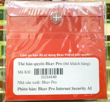 PHẦN MỀM DIỆT VIRUS BKAV PRO INTERNET SECURITY