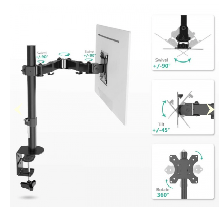 Giá Treo Màn Hình Cao Cấp M051 13″-27″ Inch