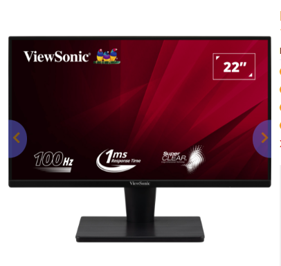 MÀN HÌNH VIEWSONIC VA2215-H (21.5 INCH/FHD/VA/100HZ/1MS)