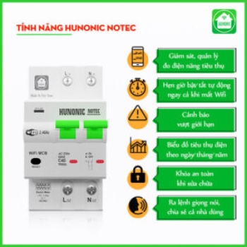 Aptomat đo năng lượng Hunonic Notec