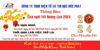 LỊCH NGHỈ TẾT DƯƠNG LỊCH 2024