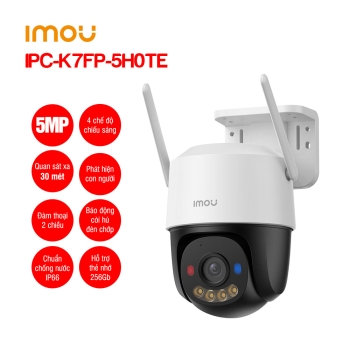 Camera wifi ngoài trời Xoay 360 Imou IPC-K7FP-5H0WE (Cruiser SC 5MP)